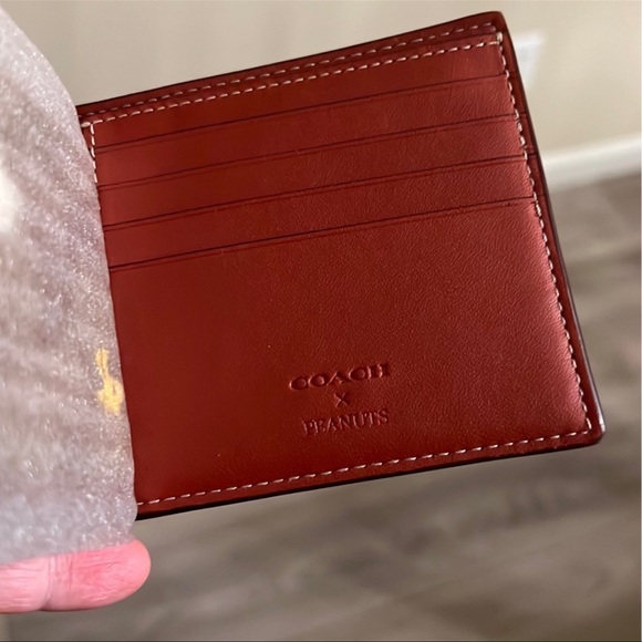 Coach X Peanuts 3 In 1 Wallet In Signature Canvas With Snoopy Woodstock - Picture 5 of 9